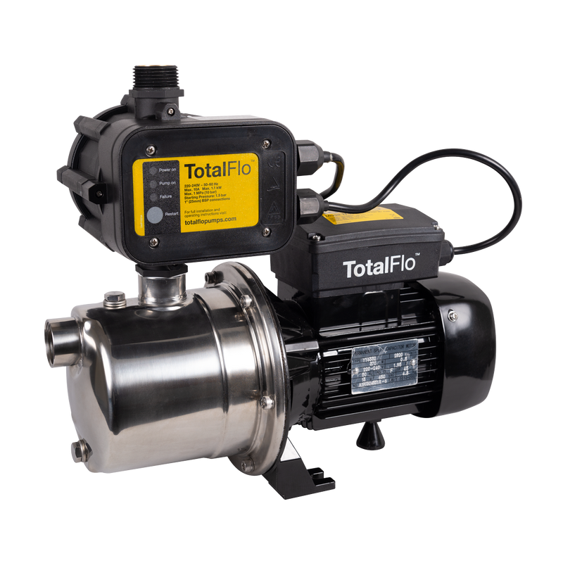 TotalFlo Jet Pressure Pump with Controller - Tank & Garden Boosting, TF40J-18 / TF50J-18 NZ by Filtration Station NZ