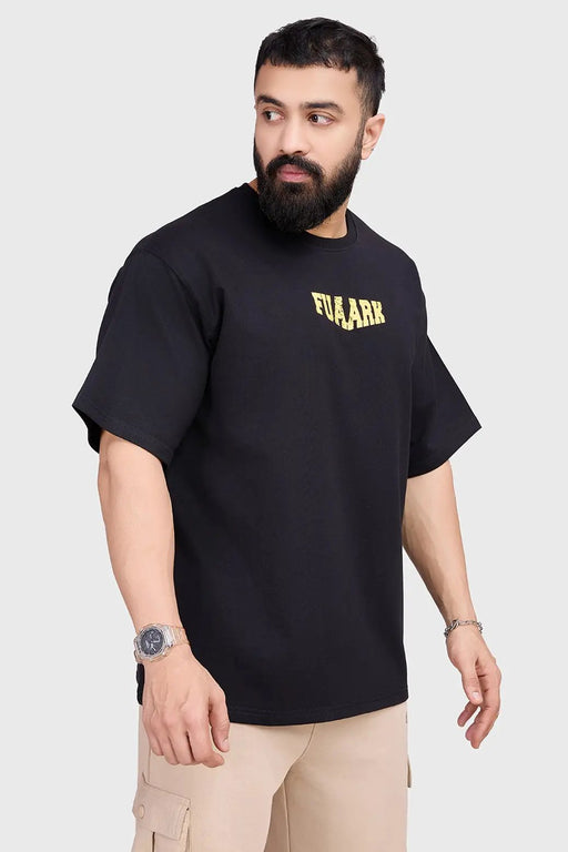 Trendsetter Oversized T-shirt Black by Fuaark Nz
