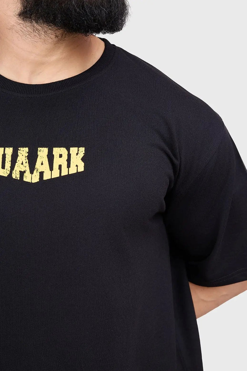 Trendsetter Oversized T-shirt Black by Fuaark Nz