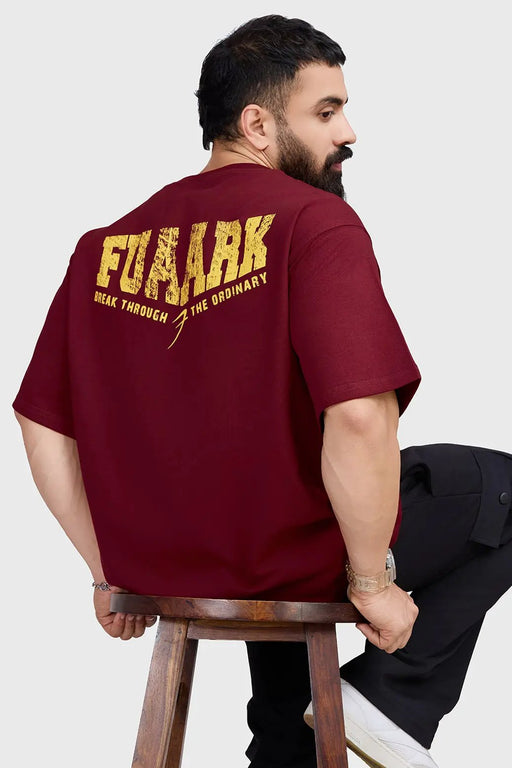 Trendsetter Oversized T-shirt Maroon by Fuaark Nz