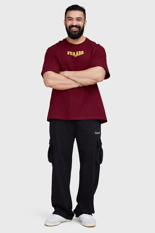 Trendsetter Oversized T-shirt Maroon by Fuaark Nz
