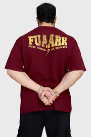 Trendsetter Oversized T-shirt Maroon by Fuaark Nz