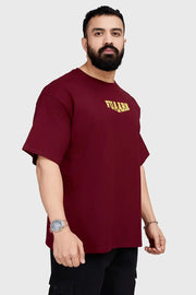 Trendsetter Oversized T-shirt Maroon by Fuaark Nz
