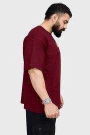 Trendsetter Oversized T-shirt Maroon by Fuaark Nz