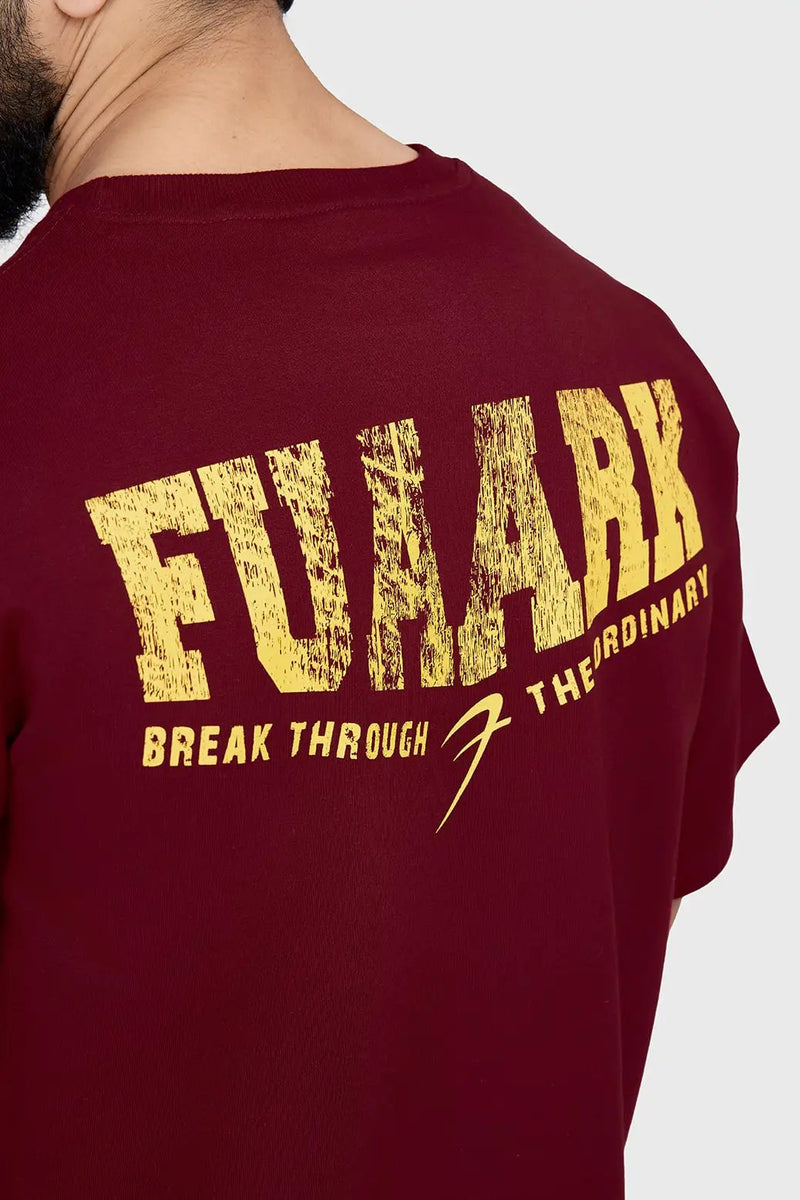Trendsetter Oversized T-shirt Maroon by Fuaark Nz
