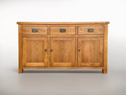 BroDeals Buffet Table, Sideboard Oak Buffet Table 3 Door & 3 Drawers Oak Buffet Table 3 Door & 3 Drawers