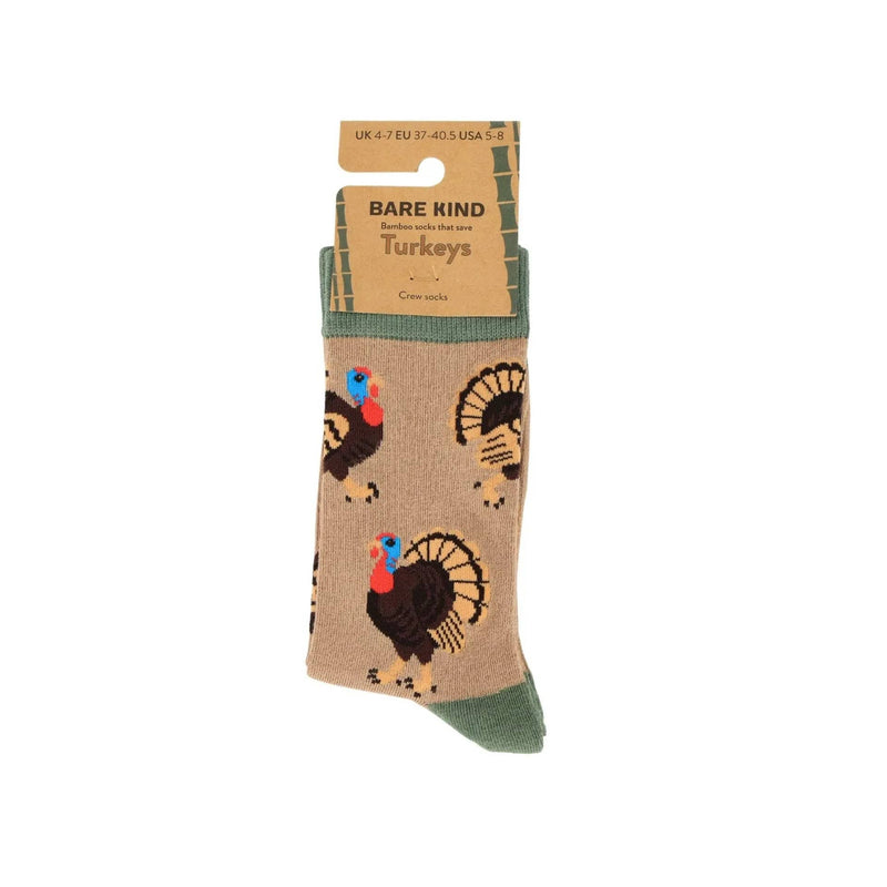 Barekind NZ Socks Save the Turkey Bamboo Socks Save the Turkey Bamboo Socks