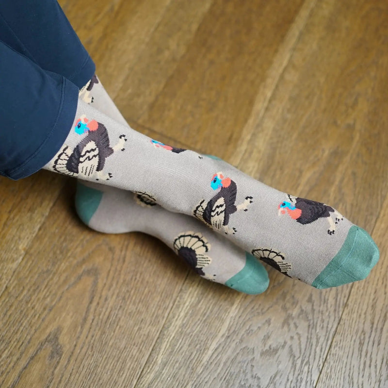 Save the Turkey Bamboo Socks by Barekind NZ