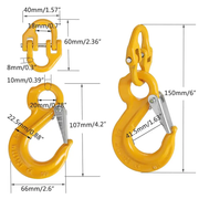 Hammerlock and Eye Sling Hook Safety Chain by salelink.co.nz