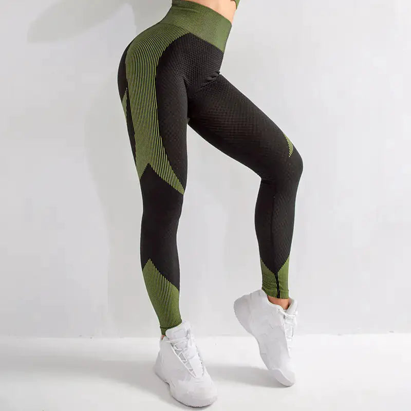 Seamless Hollow Yoga Pants for Women - Moisture-Wicking Breathable Leggings | Athletic Wear by Mead's Supply & Equipment Outfitters limited