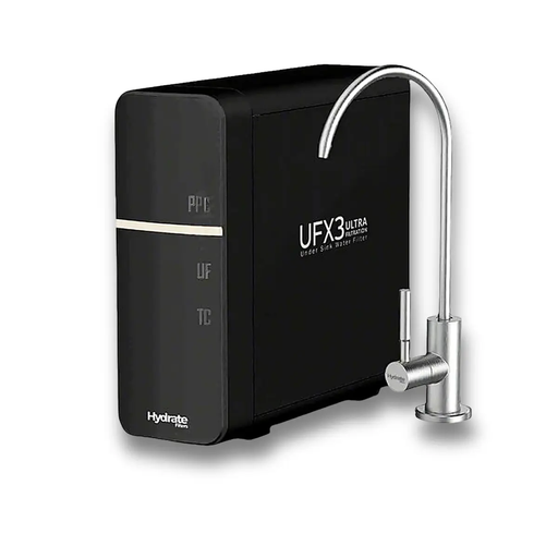 Hydrate Filters UFX3 Underbench Water Filter - 3 Stage Ultra-Filtration, PFAS & Chlorine NZ by Filtration Station NZ