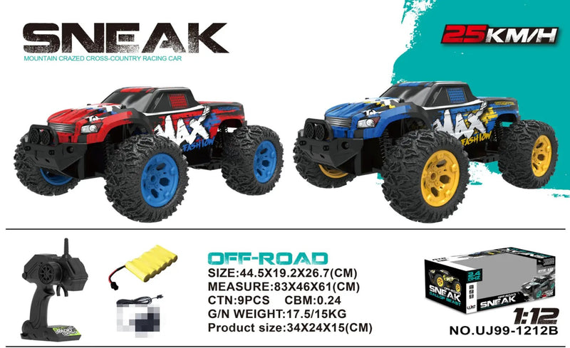 SNEAK Mountain Crazed Cross-Coutry Racing Car 25KM/H 1:12 by dealonline.co.nz