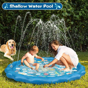 Kids Water Play Mat Sprinkler Splash Pad 170CM by salelink.co.nz