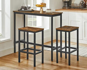 The Shopsite Home-living Dining Table Set Bar Table and Stools Set with 2 Stools Dining Table Set Bar Table and Stools Set with 2 Stools