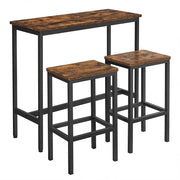 The Shopsite Home-living Dining Table Set Bar Table and Stools Set with 2 Stools Dining Table Set Bar Table and Stools Set with 2 Stools