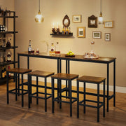 The Shopsite Home-living Dining Table Set Bar Table and Stools Set with 2 Stools Dining Table Set Bar Table and Stools Set with 2 Stools