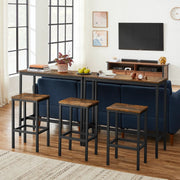 The Shopsite Home-living Dining Table Set Bar Table and Stools Set with 2 Stools Dining Table Set Bar Table and Stools Set with 2 Stools