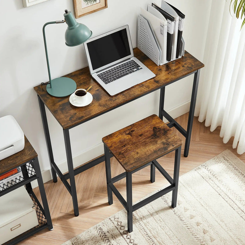 The Shopsite Home-living Dining Table Set Bar Table and Stools Set with 2 Stools Dining Table Set Bar Table and Stools Set with 2 Stools