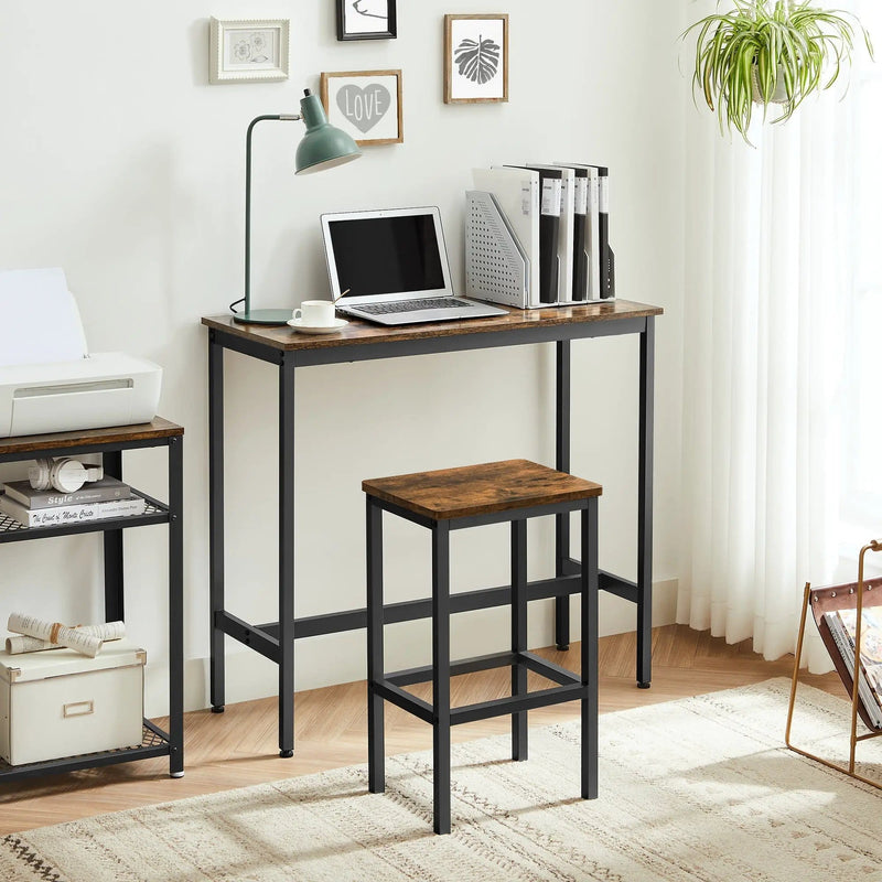 The Shopsite Home-living Dining Table Set Bar Table and Stools Set with 2 Stools Dining Table Set Bar Table and Stools Set with 2 Stools