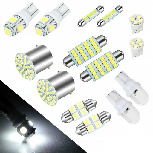 42Pcs Car Interior Combo LED Map Dome Door Trunk Light Bulbs White by salelink.co.nz