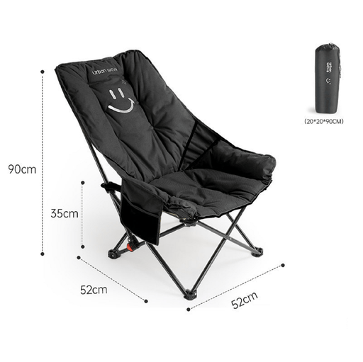 ECOTREK Reclining Outdoor Chair Urban Wave Premium Reclining Moon Chair YQ7357 Urban Wave Premium Reclining Moon Chair YQ7357