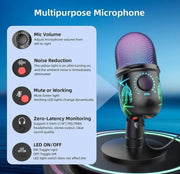 g8buynz Gaming Microphone, USB PC Mic for Streaming, Podcasts, Recording, Condenser Computer Desktop Mic Gaming Microphone, USB PC Mic for Streaming, Podcasts, Recording, Condenser Computer Desktop Mic