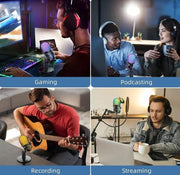 g8buynz Gaming Microphone, USB PC Mic for Streaming, Podcasts, Recording, Condenser Computer Desktop Mic Gaming Microphone, USB PC Mic for Streaming, Podcasts, Recording, Condenser Computer Desktop Mic