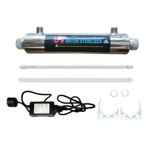 6W UV Water Steriliser - Electronic Ballast, Stainless Steel Chamber, 5 LPM NZ by Filtration Station NZ
