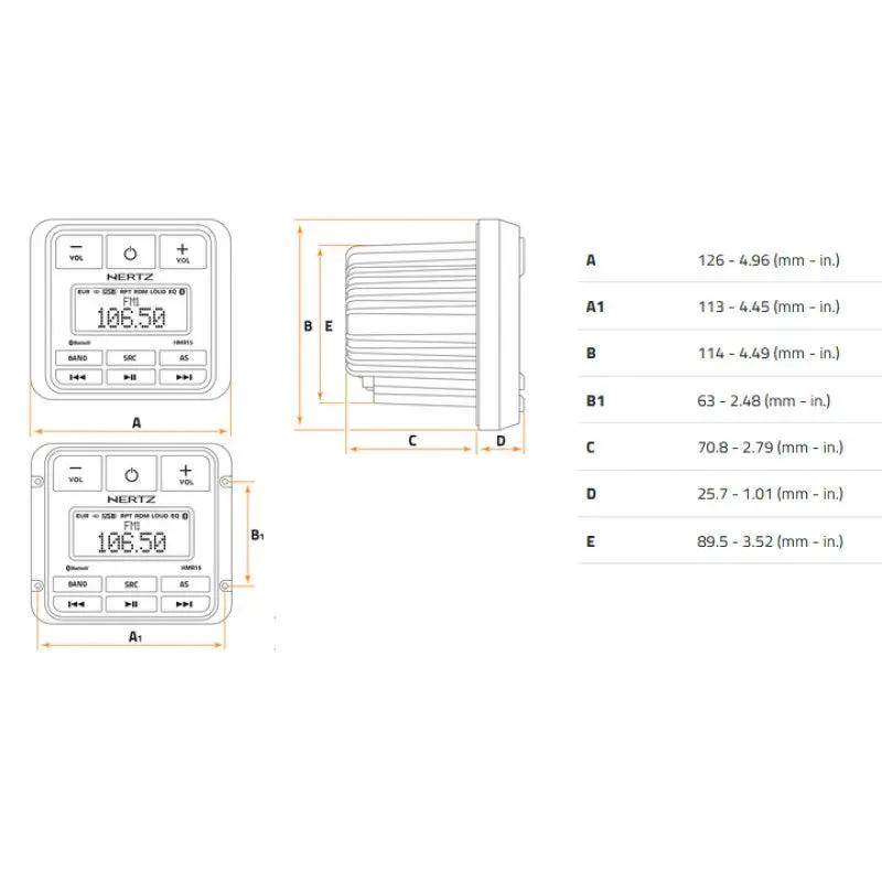 Hertz Audio - HMR 15 Head unit by Hertz