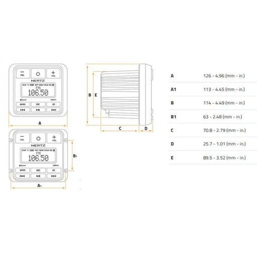 Hertz Audio - HMR 15 Head unit by Hertz