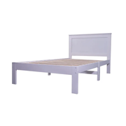 'Metro' Solid Pine Bed Frame White Single by sue-e furniture