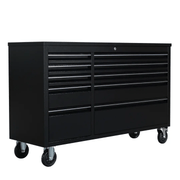 55 inch Black 10 Drawer Work Bench tool chest Tool Box Chest Cabinet by Kiwi Grab