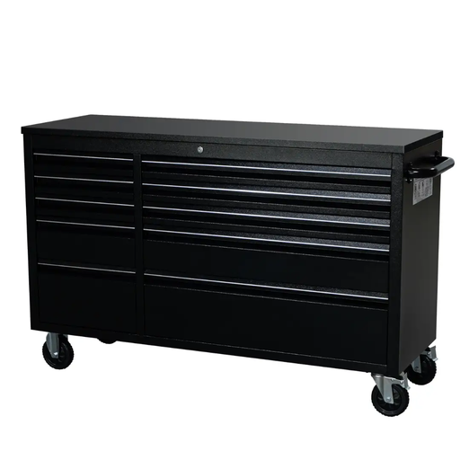 55 inch Black 10 Drawer Work Bench tool chest Tool Box Chest Cabinet by Kiwi Grab