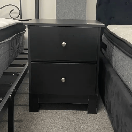 sue-e furniture Bedside Table 'Pamela' Bedside Table Black 'Pamela' Bedside Table Black