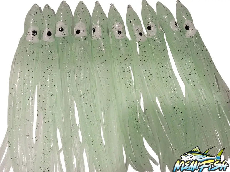 11cm Octopus Luminous Skirts ( Pack of 10 ) by NZ Diver