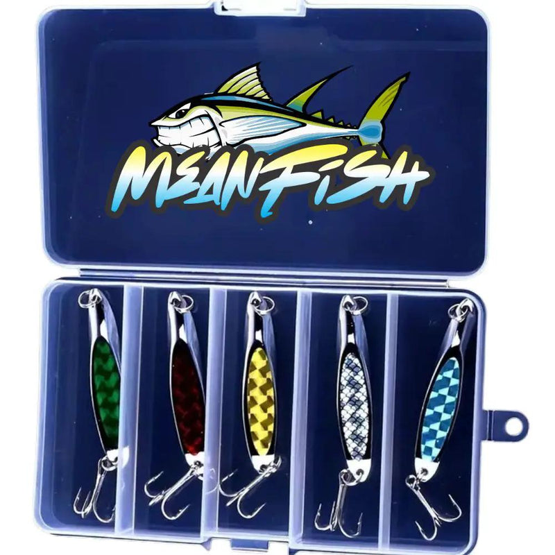 5 Fishing Lures With Mini Tackle Box by NZ Diver