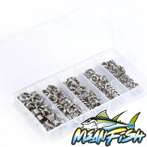 200pcs Stainless Steel Fishing Split Rings by NZ Diver