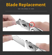 Heavy Duty All-Steel OUDISI Utility Knife for Electricians - SK5 Blade Aluminum Alloy Handle by Mead's Supply & Equipment Outfitters limited