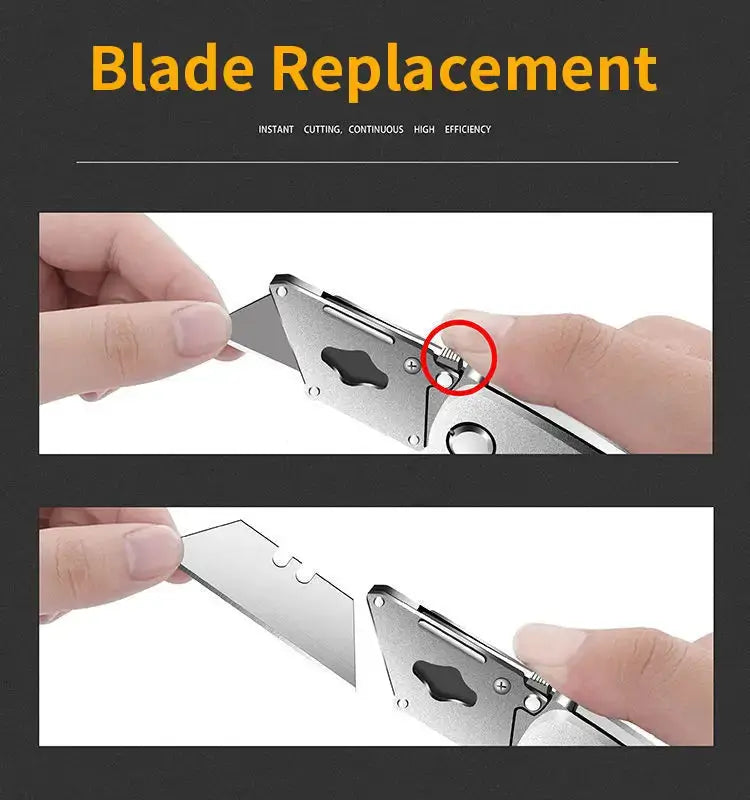 Heavy Duty All-Steel OUDISI Utility Knife for Electricians - SK5 Blade Aluminum Alloy Handle by Mead's Supply & Equipment Outfitters limited