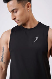 Urban Deep Arm Tank Black by Fuaark Nz