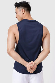 Urban Deep Arm Tank Navy by Fuaark Nz