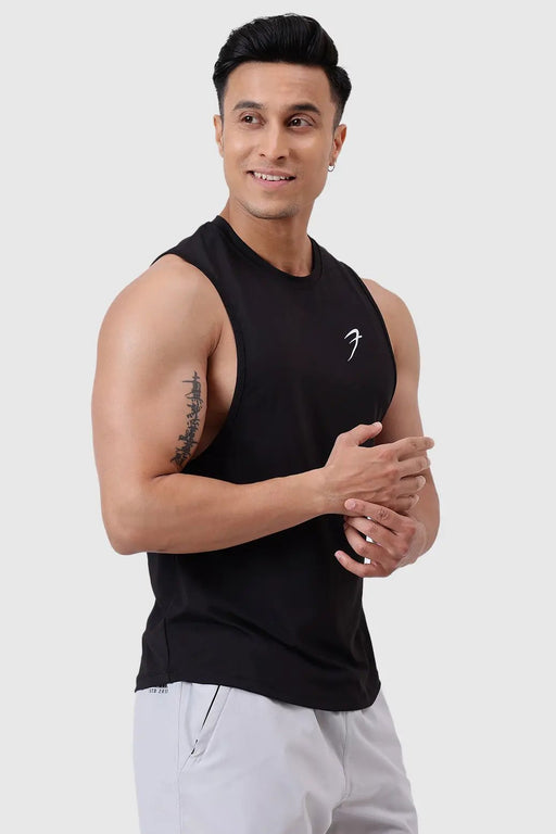 Urban Deep Arm Tank Black by Fuaark Nz