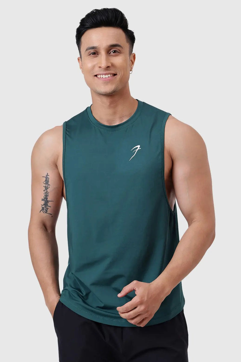 Urban Deep Arm Tank Emerald Green by Fuaark Nz