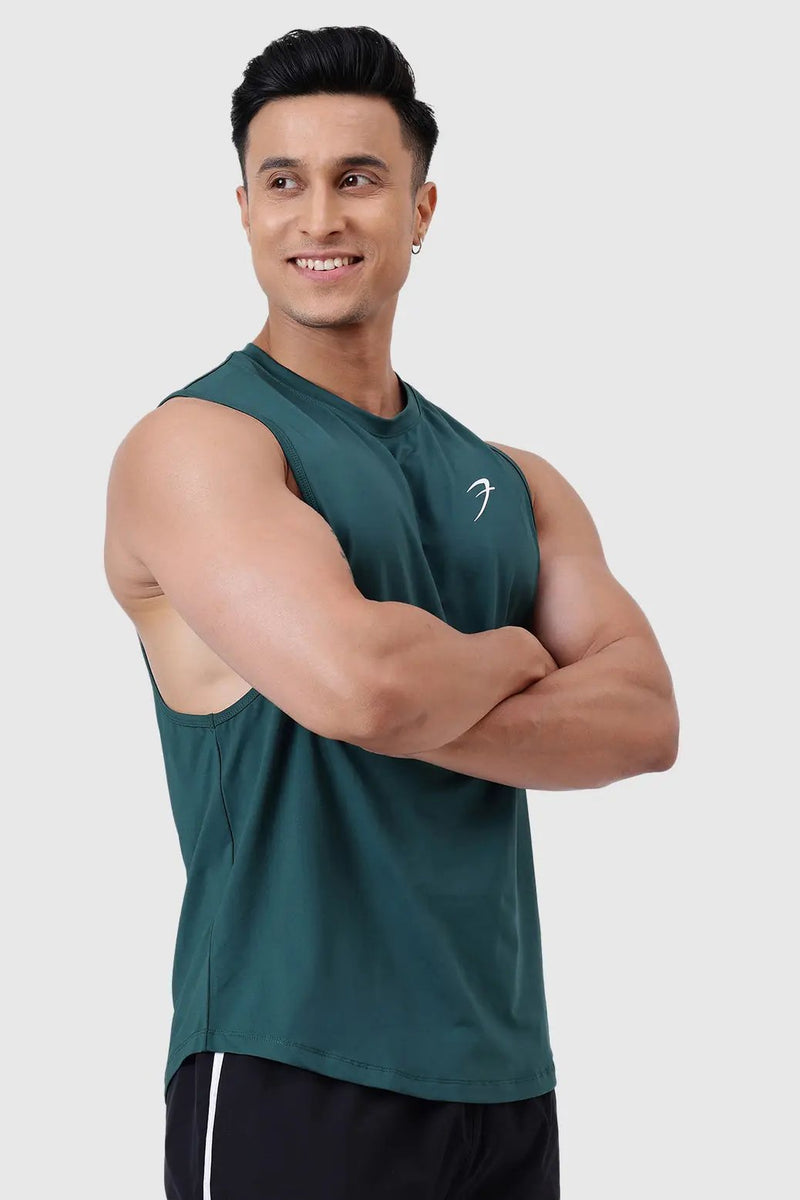 Urban Deep Arm Tank Emerald Green by Fuaark Nz