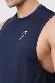 Urban Deep Arm Tank Navy by Fuaark Nz