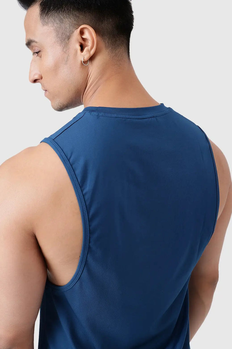 Urban Deep Arm Tank Teal by Fuaark Nz