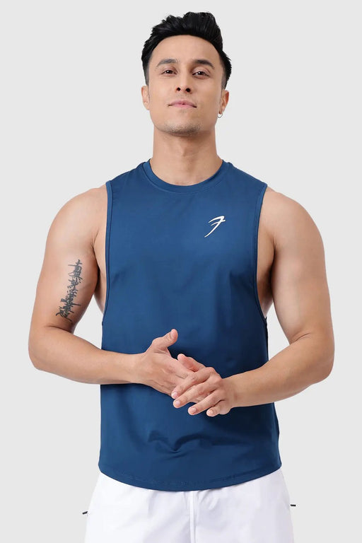 Urban Deep Arm Tank Teal by Fuaark Nz