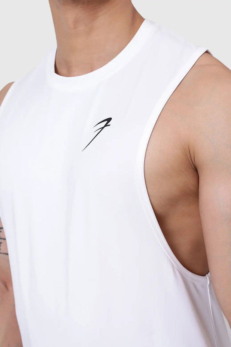 Urban Deep Arm Tank White by Fuaark Nz