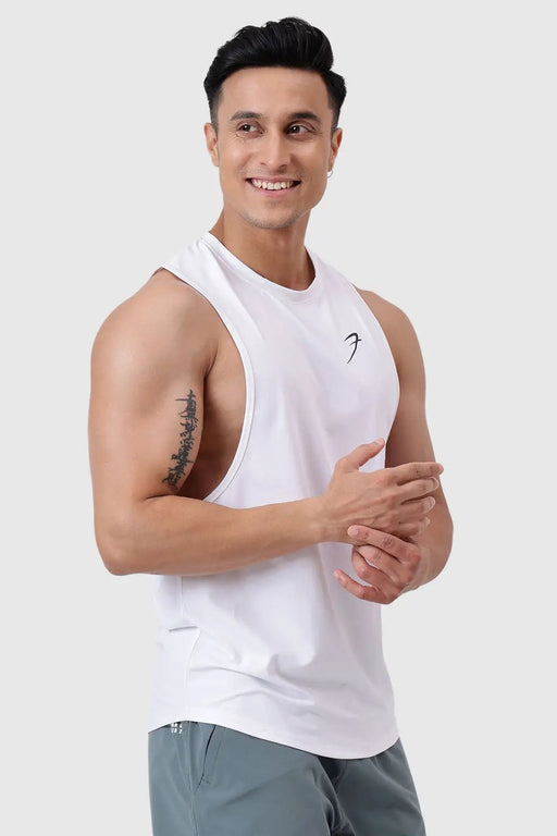 Urban Deep Arm Tank White by Fuaark Nz
