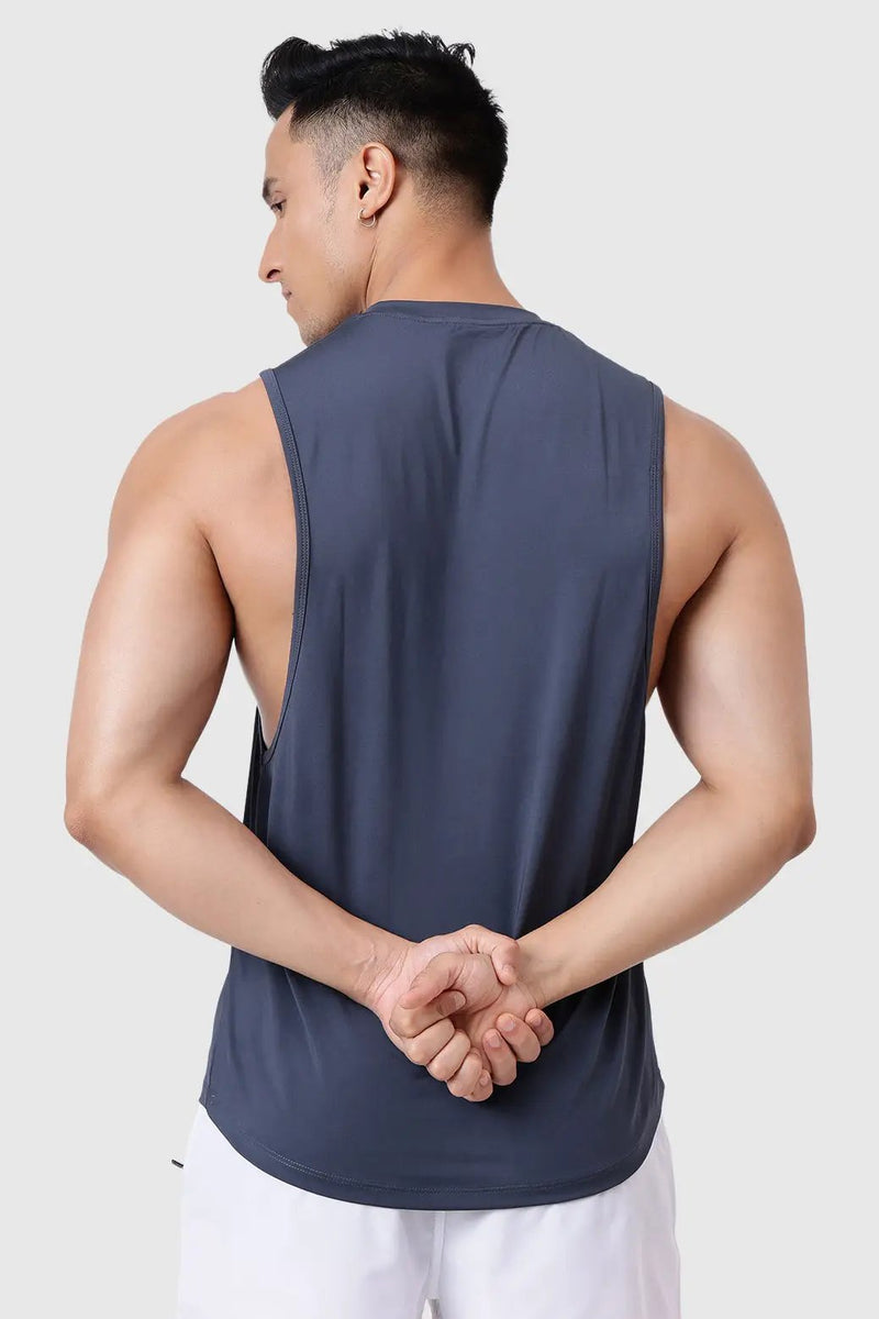 Urban Deep Arm Tank Dark Grey by Fuaark Nz